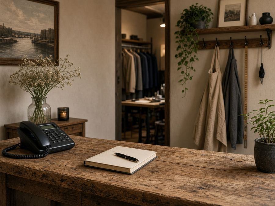 Contact desk at Rusticwharf Atelier in Bratislava